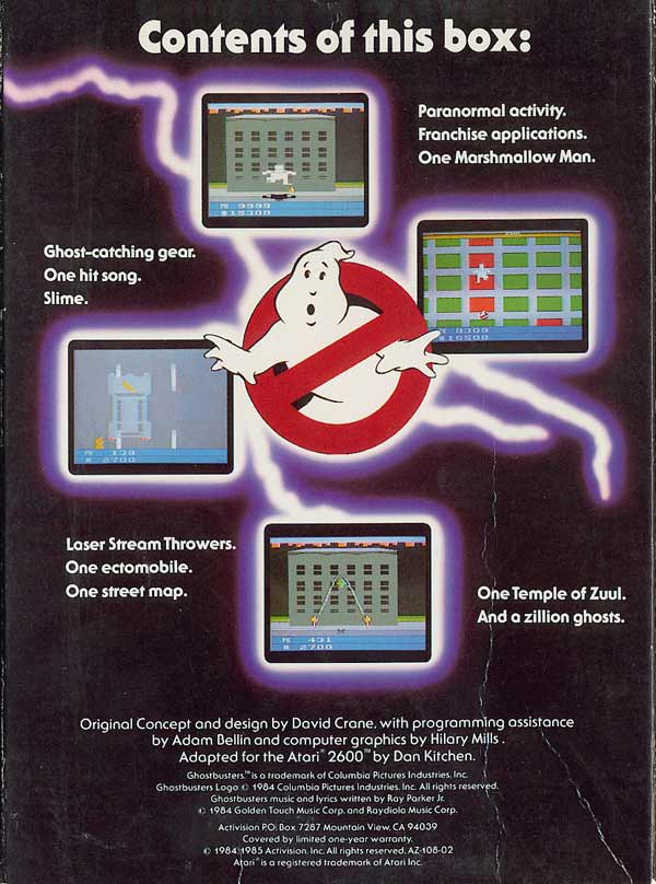 Ghostbusters - Box Back