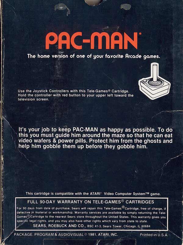 Pac-Man - Box Back