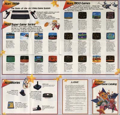 Page 1, Centipede, Choplifter!, Desert Falcon, Dig Dug, Food Fight, Galaga, Impossible Mission, Joust, Karateka, Ms. Pac-Man, One-on-One Basketball, Pole Position II, Robotron: 2084, Summer Games, Touchdown Football, Winter Games, Xevious