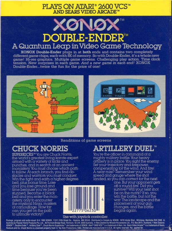 Artillery Duel/Chuck Norris Superkicks - Box Back