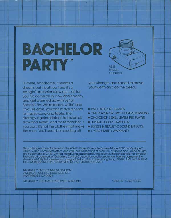 Bachelor Party - Box Back