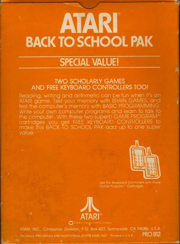 Back to School Pak - Box Back