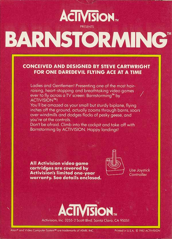 Barnstorming - Box Back