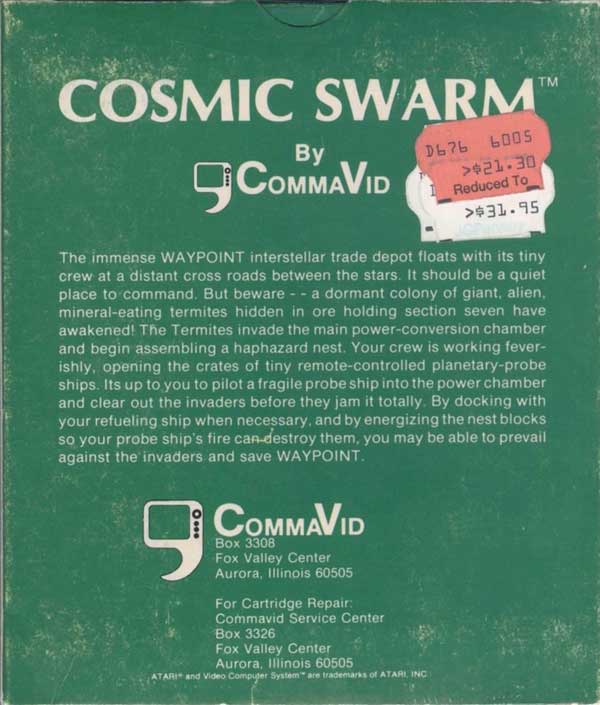 Cosmic Swarm - Box Back