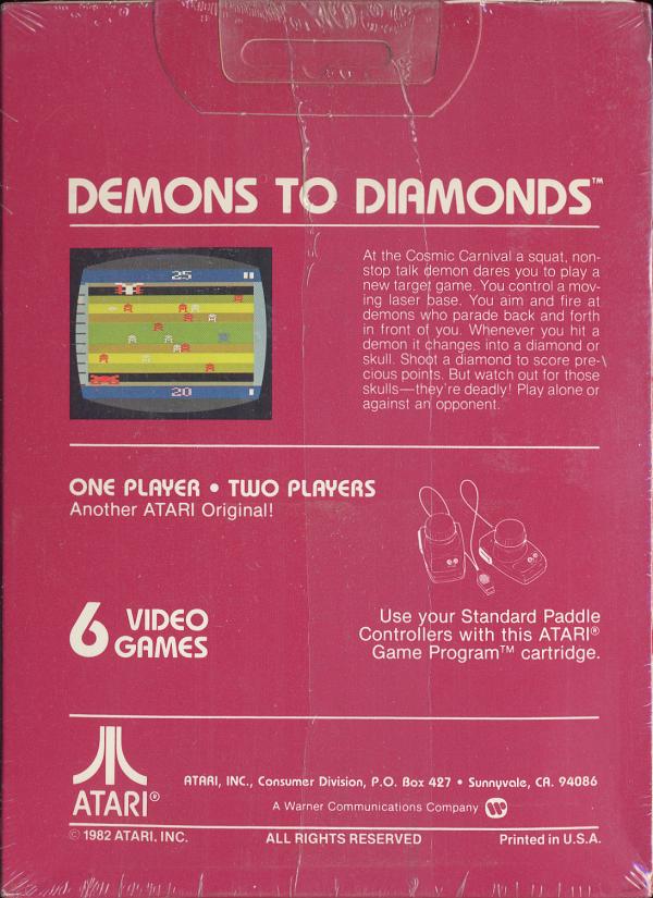 Demons to Diamonds - Box Back