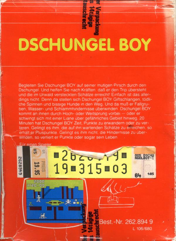 Dschungel Boy - Box Back