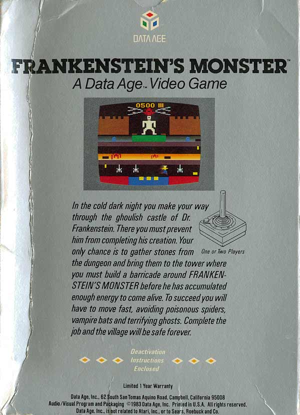 Frankenstein's Monster - Box Back