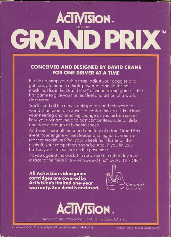 Grand Prix - Box Back