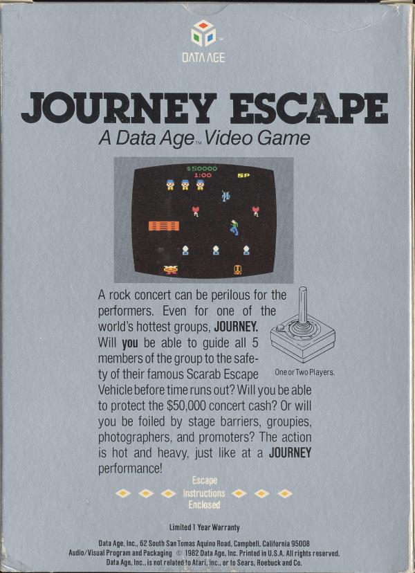 Journey Escape - Box Back