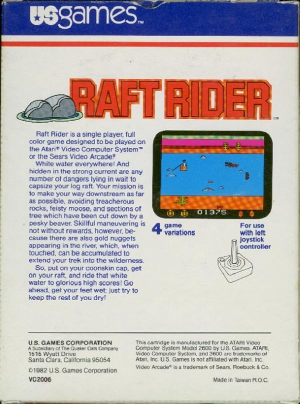 Raft Rider - Box Back