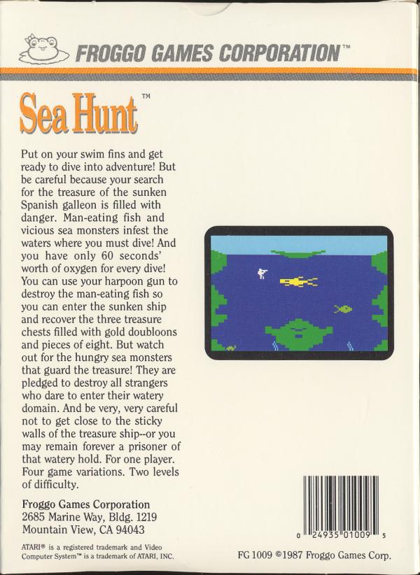 Sea Hunt - Box Back