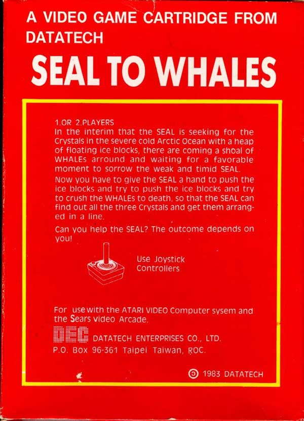 Seal to Whales - Box Back