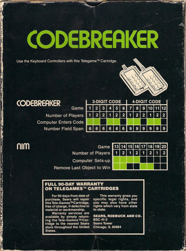Codebreaker - Box Back