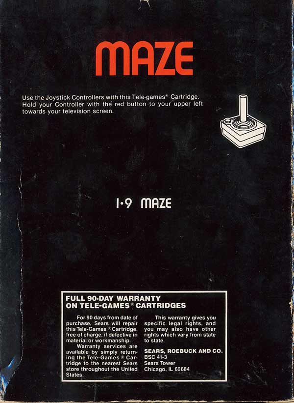 Maze - Box Back