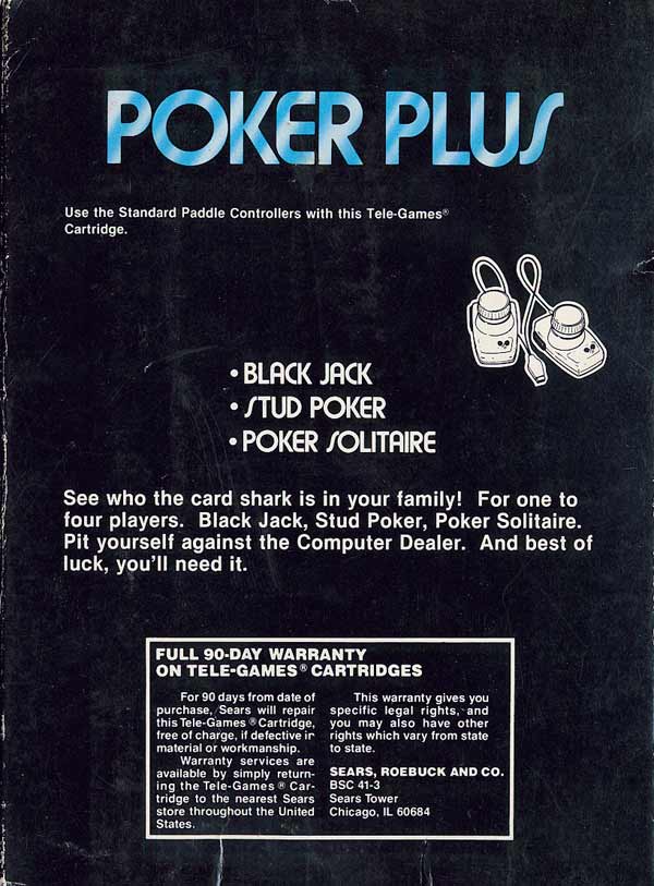 Poker Plus - Box Back