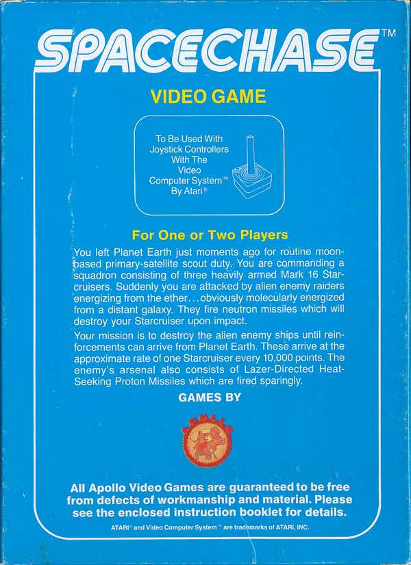 Spacechase - Box Back