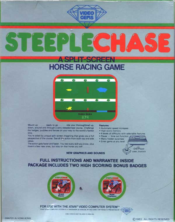 Steeple Chase - Box Back