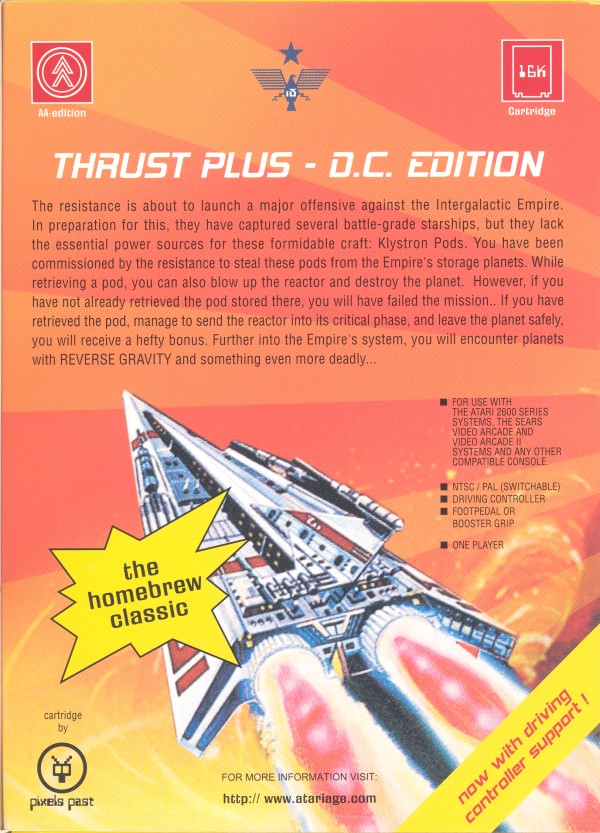 Thrust+ Platinum - Box Back