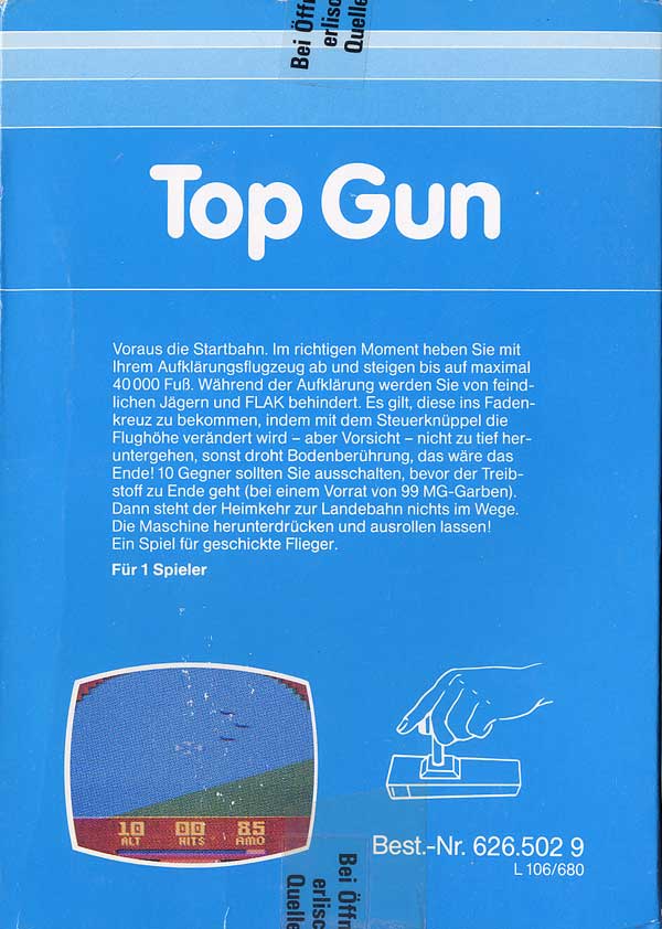 Top Gun - Box Back