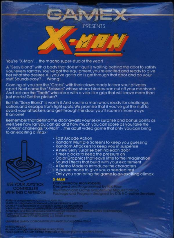 X-Man - Box Back