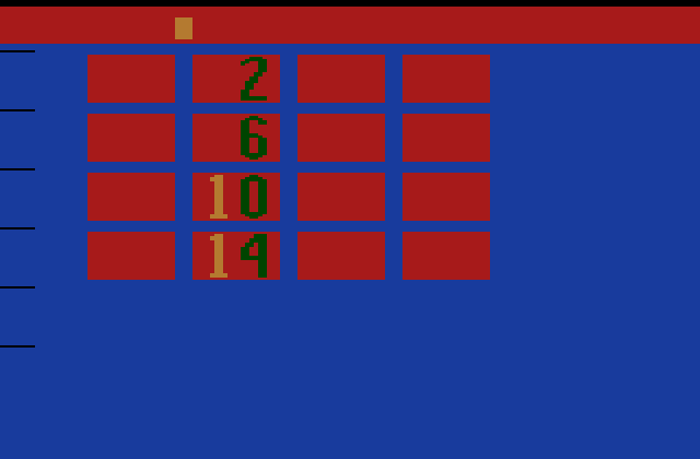 A Game of 2600 Concentration - Hack Screenshot