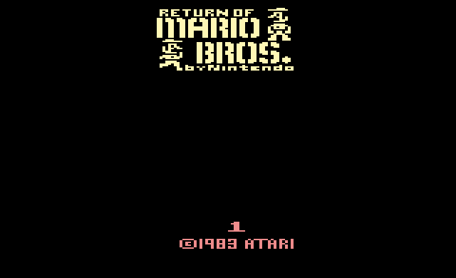 Return of Mario Bros. - Hack Screenshot