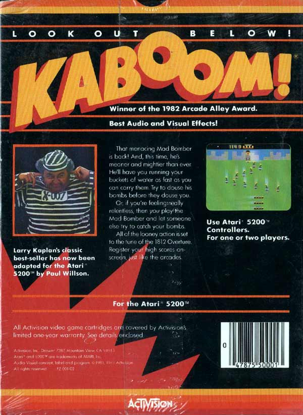 Kaboom! - Box Back