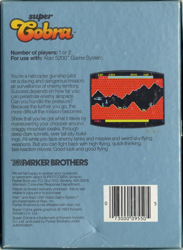 Super Cobra - Box Back