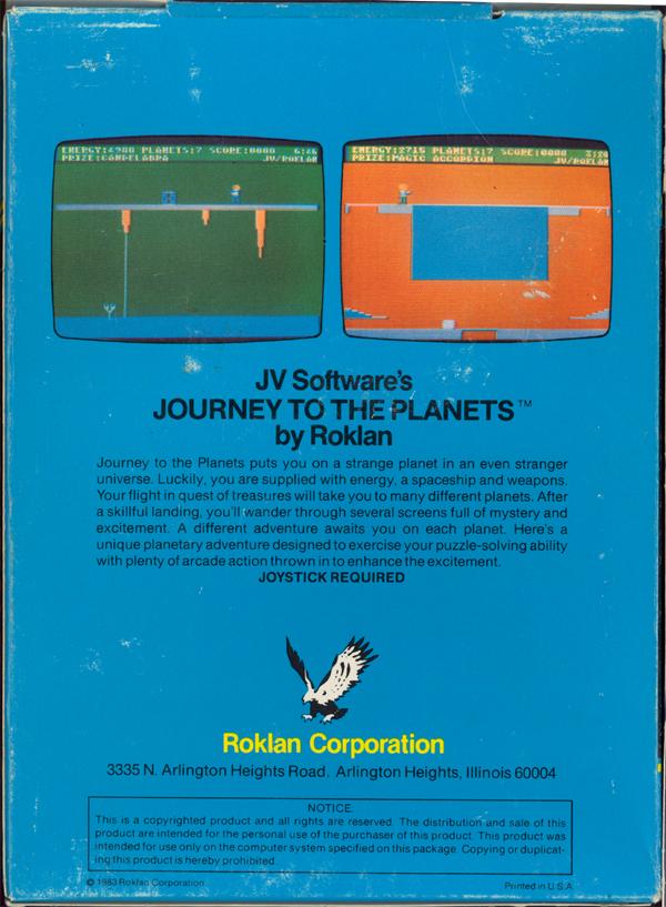 Journey to the Planets - Box Back