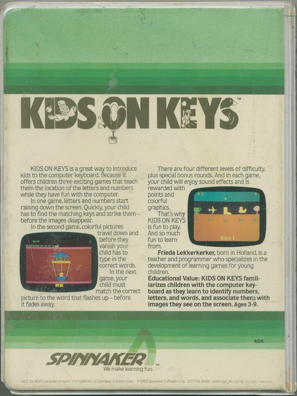 Kids on Keys - Box Back