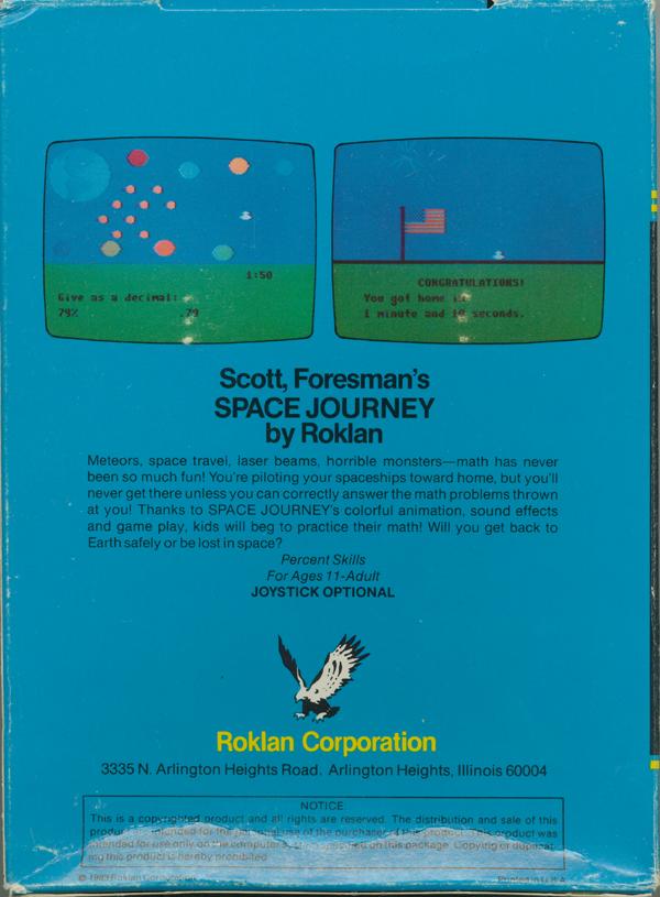 Space Journey - Box Back