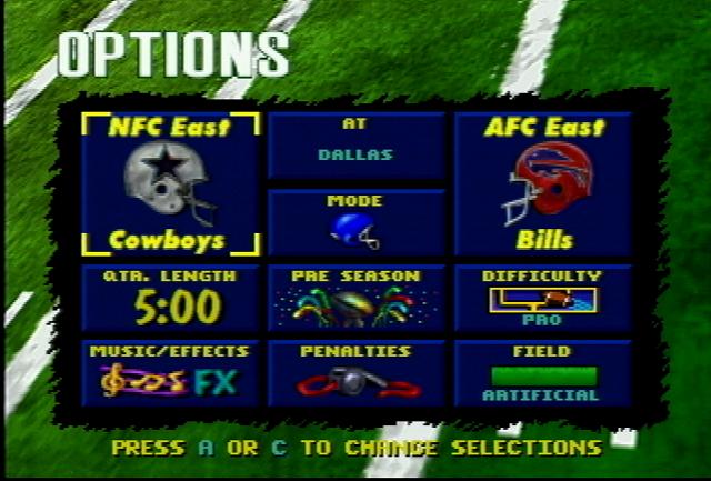 Troy Aikman NFL Football - Screenshot
