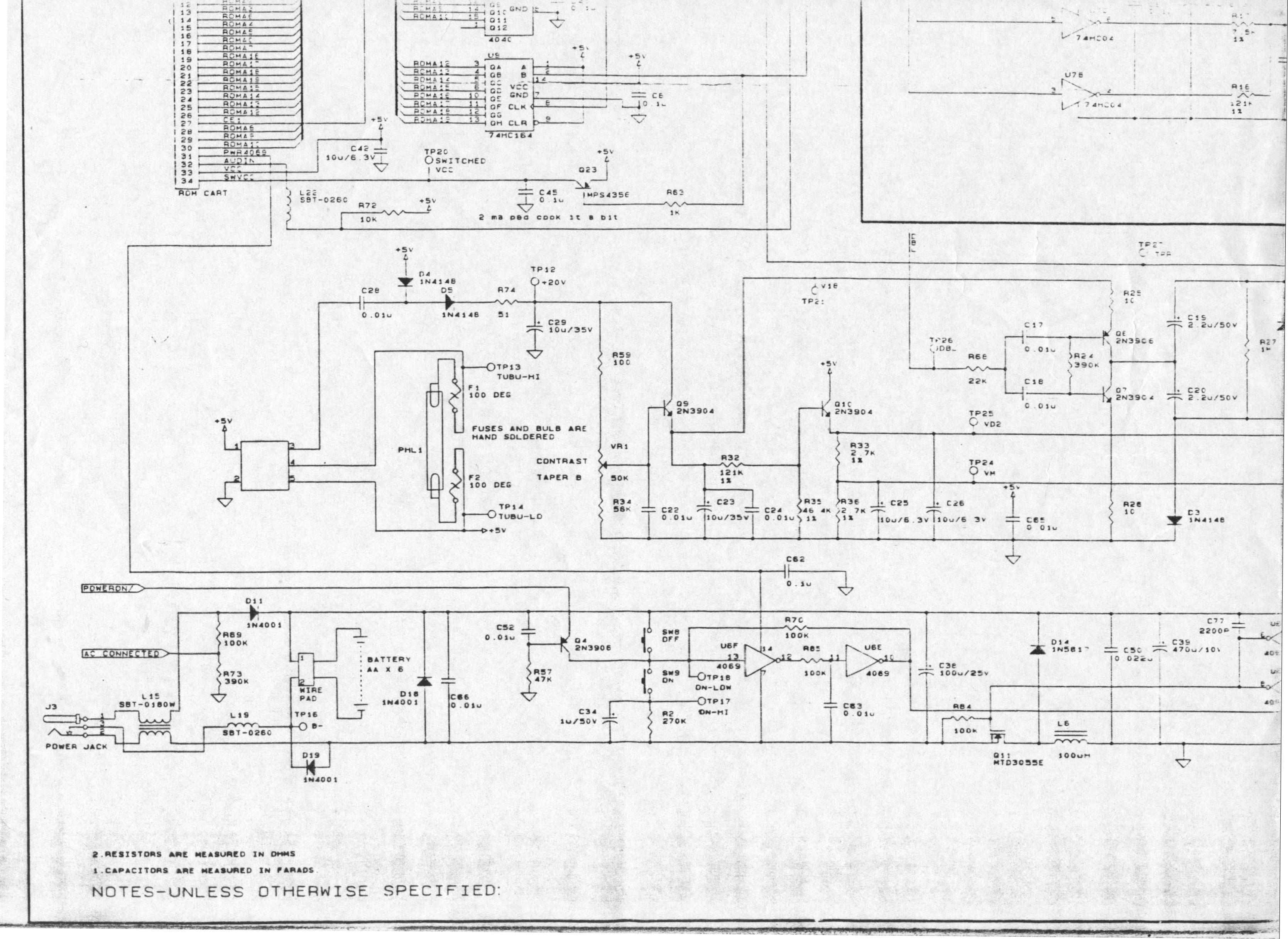 Atari Lynx System Board - Lower Left Corner