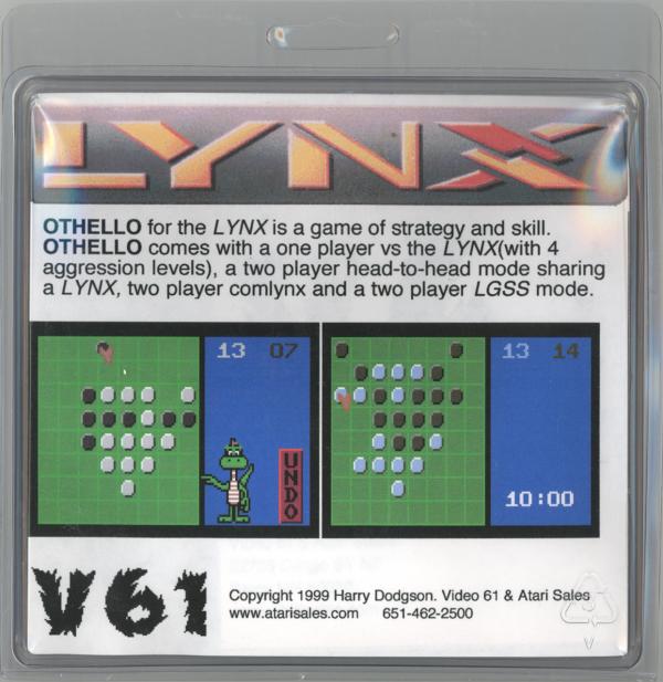 Lynx Othello - Box Back