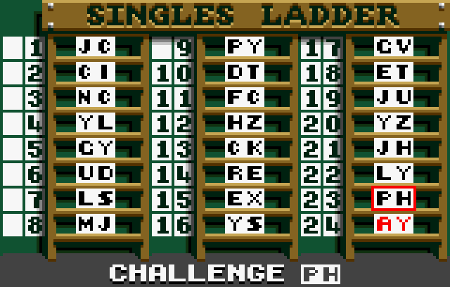 Jimmy Connors' Tennis - Screenshot