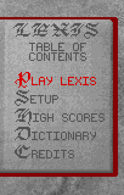 Lexis - Screenshot