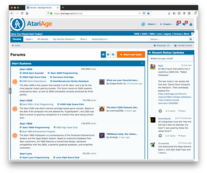 AtariAge Forum Upgrade