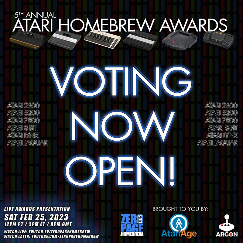 5th Annual Atari Homebrew Awards