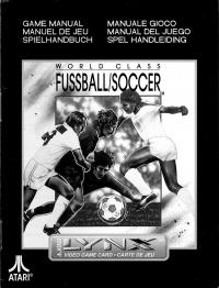 World Class Fussball/Soccer - Manual