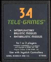 Missile Command - Cartridge