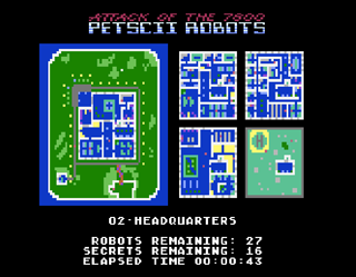 Attack of the PETSCII Robots Screenshot