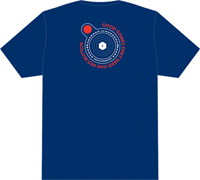 AtariAge "Red Button" T-Shirt - Blue